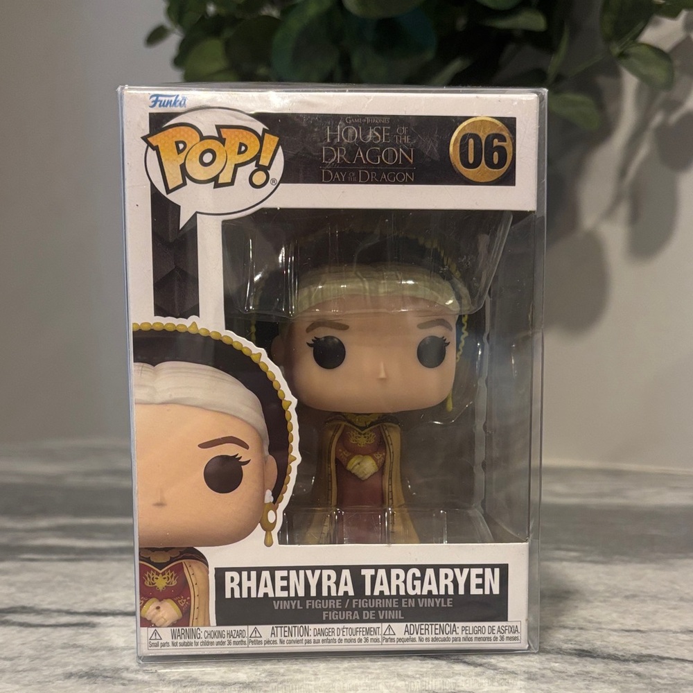 Funko Rhaenyra Targaryen Figure with Red and Gold Outfit